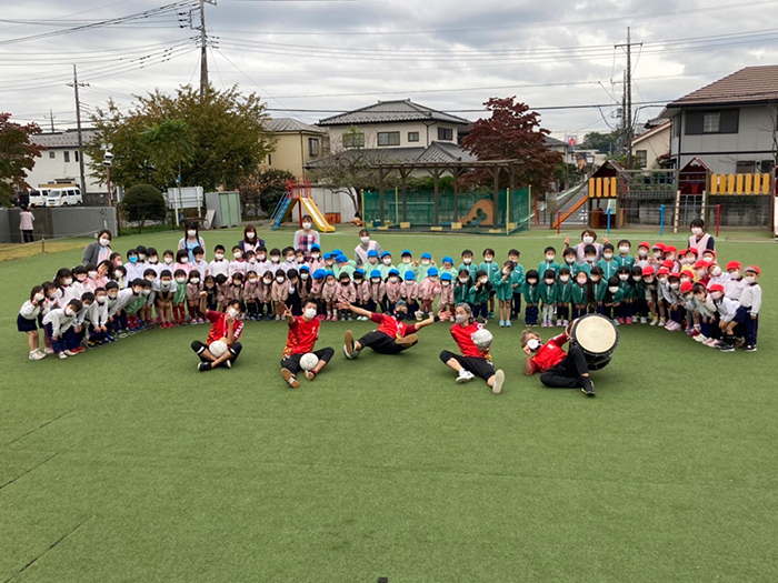 保育園でのサプライズパフォーマンス　ワークショップ